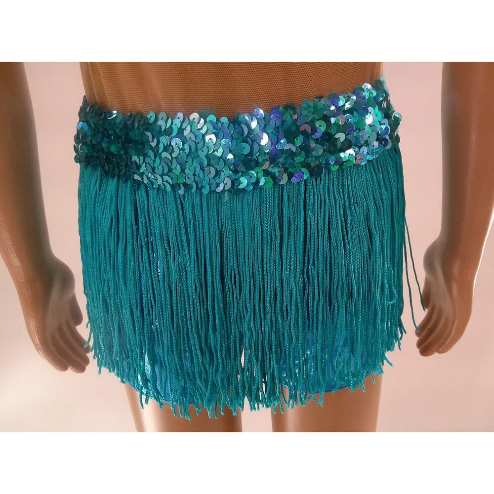 Pre-Owned Dance Costume Small Child Turquoise A Wish Come True 12719 Jazz Tap M
